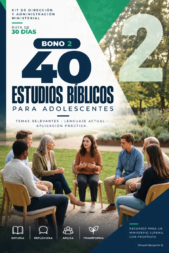 Portada del Bono 2: 40 Estudios Bíblicos para Adolescentes