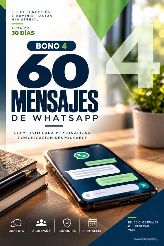 Portada del Bono 4: 60 Mensajes de WhatsApp